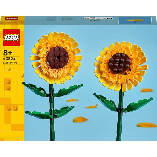LEGO Botanicals Ayçiçeği 40524 – 8 Yaş ve Üzeri Çocuklar için Doğum Günü Hediyesi Fikri, Ayarlanabilir Yeşil Saplı ve Yapraklı 2 Ayçiçeği İçeren Dekoratif Yaratıcı Oyuncak Yapım Seti (191 Parça) – MegTR