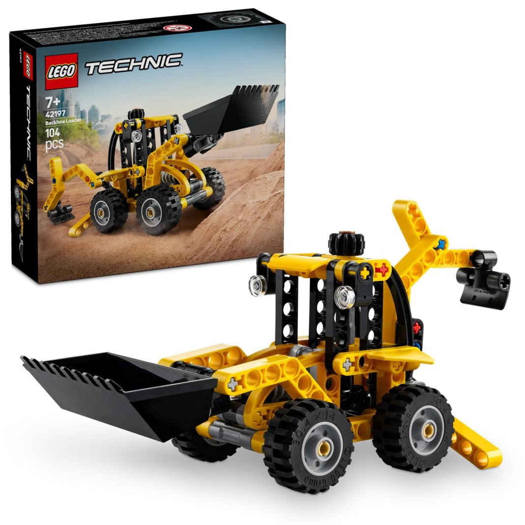 LEGO Technic Kazıcı Yükleyici 42197 – 7 Yaş ve Üzeri Kız ve Erkek Çocukları için Arka Kazıcı, Kepçe ve Dengeleyici İçeren Yapım Seti, Hediye Fikri (104 Parça) – MegTR