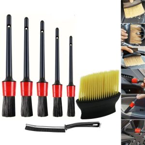 AEE® 7'li Araç İçi Temizlik Fırça Seti Oto Detay Fırçası Yumuşak Toz Alma Klima Havalandırma Torpido Temizlik Aleti Jant Köpük – MegTR