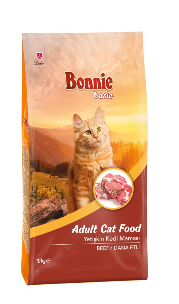 Bonnie Basic Yetişkin Dana Etli Kedi Maması 10 Kg – MegTR