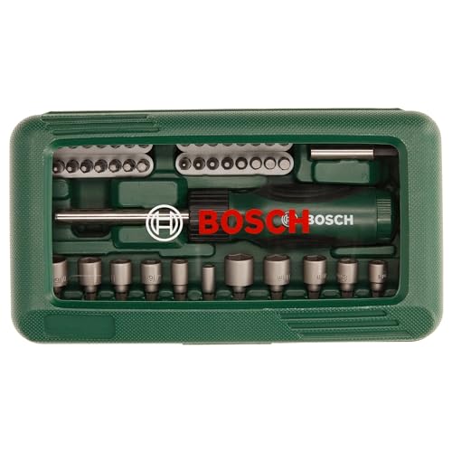 Bosch 46 Parça Tornavida, Vidalama Ve Lokma Uçlu Aksesuar Seti – 2607019504 – MegTR