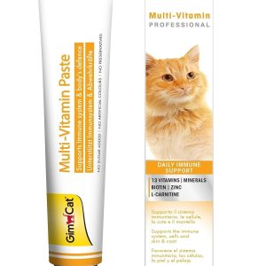 GimCat Kediler İçin Multi-Vitamin, 100 g, Keten Tohumu Yağı (Omega-3 Yağ Asitleri, Dha ve Epa'nın Temelini Oluşturan Linolenik Asit İçerir), 12 Temel Vitamin – MegTR