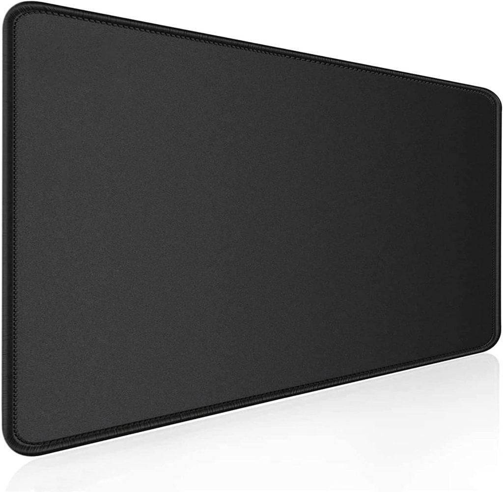 Klasse Classic Mouse Pad, Dikişli Kenar, Kaymaz Taban, Büyük Boy Pürüzsüz Yüzey, Baskısız Ofis Tipi Masa Koruyucu, Ergonomik Mouse Ped (90×40 cm – XX Large, Siyah) – MegTR
