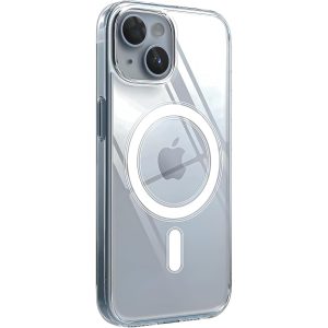 Minesk iPhone 13 için Magsafe ile Uyumlu Şeffaf Kılıf Kristal Berraklığında Materyal Polikarbonat Arka Kısım ve Silikon Kenarlar Wireless Kablosuz Şarj Destekli Kılıf Kapak (13) – MegTR