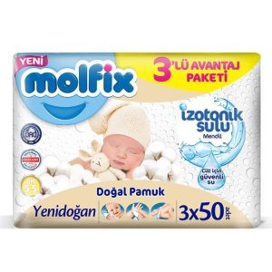 Molfix Yenidoğan İzotonik Sulu Islak Havlu 150 Yaprak – MegTR