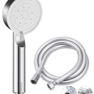 NEROLIA Turbo Yüksek Basınçlı Duş Seti – Su Tasarruflu Masaj Başlığı ve PVC Banyo Hortumu ile (Renk Asortidir) – MegTR