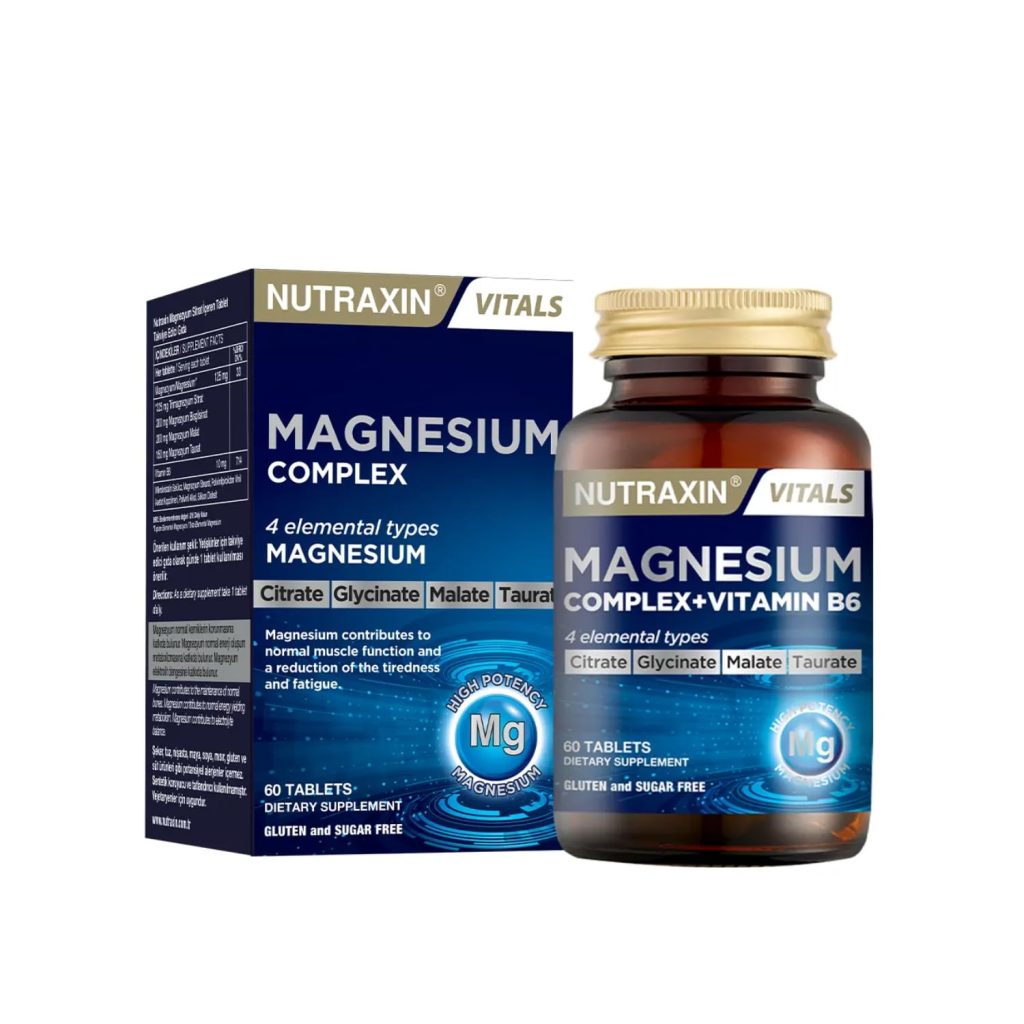 Nutraxin Magnesium Complex Gıda Takviyesi, 60 Tablet – MegTR