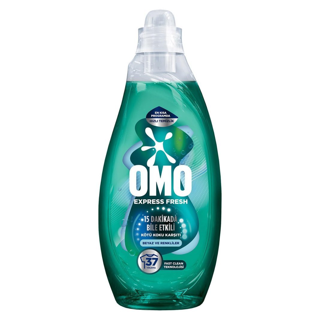 OMO Express Fresh Kötü Koku Karşıtı Beyaz ve Renkliler Sıvı Çamaşır Deterjanı, 1480 ml – MegTR