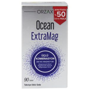 Orzax Ocean ExtraMag Üçlü Magnezyum Kombinasyonu 90 Tablet – MegTR