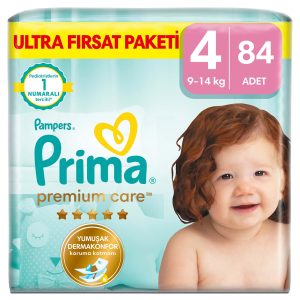Prima Bebek Bezi Premium Care 4 Numara 84 Adet Ultra Fırsat Paketi – MegTR