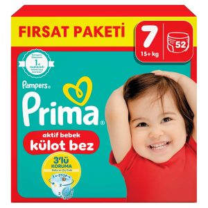 Prima Külot Bebek Bezi 7 Beden 52 Adet Fırsat Paketi – MegTR