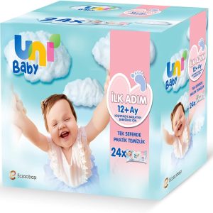 Uni Baby İlk Adım Islak Mendil Beyaz 24×52 1248 Yaprak – MegTR