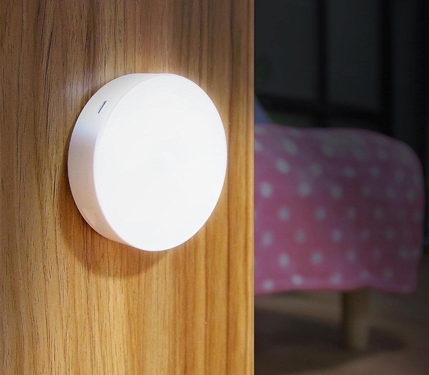 Amber LED Hareket Sensörlü Ledli Gece Lambası Şarj Edilebilir, Taşınabilir 4000k Günışığı (2 Adet) – MegTR