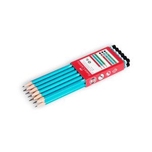 Faber-Castell Köşeli Mercanlı Kurşun Kalem 12’li, HB Derece, Kırılmaya Dayanıklı Uç, Kolay Açılır, İz Bırakmaz – MegTR