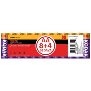 Kodak 30413146 Çinko Karbon Pil, Kırmızı – MegTR