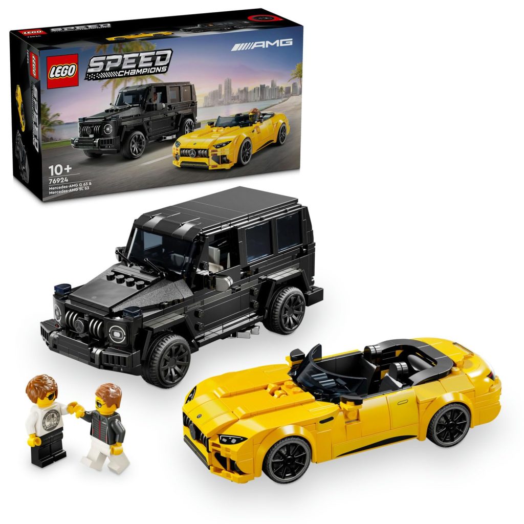 LEGO Speed Champions Mercedes–AMG G 63 ve Mercedes–AMG SL 63 76924 – 10 Yaş ve Üzeri Kız ve Erkek Çocukları için Doğum Günü Hediyesi Fikri, 2 Model İçeren Yaratıcı Oyuncak Yapım Seti (808 Parça) – MegTR