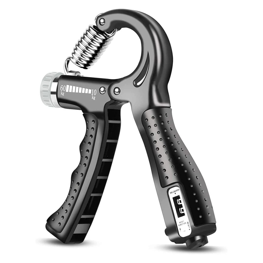 Mallez El Kavrama Güçlendirici, 10-60kg Ayarlanabilir El Kavrama Egzersiz Aleti Ön Kol ile Sayma Fonksiyonu, Kas Geliştirme, Yaralanma Sonrası İyileşme ve Stres Giderme için El Eğiticisi – MegTR