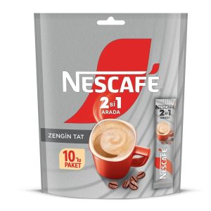 NESCAFÉ 2'si 1 Arada Çözünebilir Kahve Karışımı 10'lu Paket (10 x 10 g) – MegTR