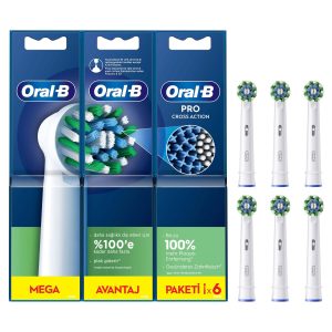 Oral-B Cross Action Şarjlı Diş Fırçası Yedek Başlığı 6 Adet – MegTR