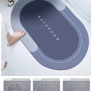 Sihirli Paspas Su Emici Banyo Paspası Kaymaz Tabanlı Abdest Paspası 3,5 Mm 40x60cm – MegTR