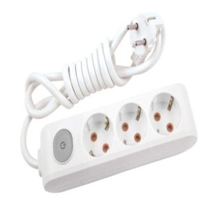 Viko Multi-Let 3lü Anahtar-Topraklı Kablolu Çocuk Korumalı 3m Priz – MegTR