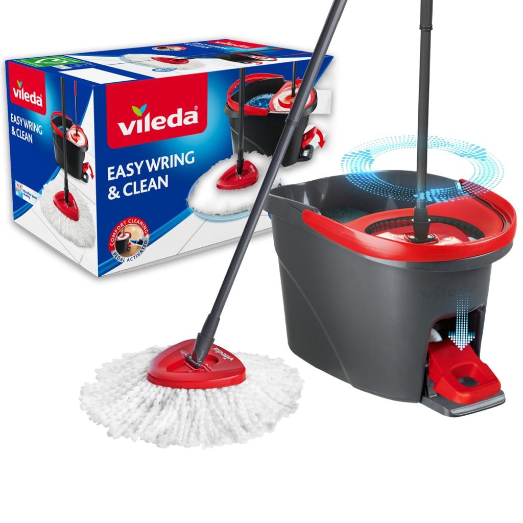 Vileda VLDTurbo Turbo Pedallı Temizlik Seti, Siyah, 29.6 x 48.6 x 29.3 cm – MegTR