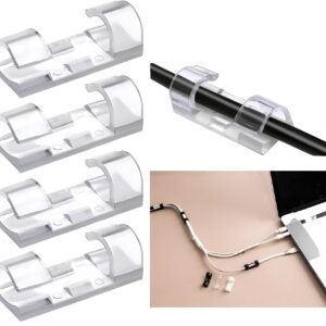 AEE® 60 Adet Kablo Düzenleyici Sabitleyici Yapışkanlı Organizer Klips Seti – MegTR