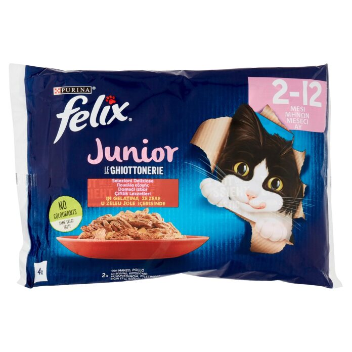 felix-junior-yavru-yas-kedi-mamasi-85gr-4lu-8211-megtr Felix Junior Yavru Yaş Kedi Maması 85gr 4lü – MegTR