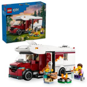 LEGO City Tatil Macera Karavanı 60454-6 Yaş ve Üzeri Çocuklar için Yaratıcı Oyuncak Yapım Seti, Doğum Günü Hediyesi (385 Parça) – MegTR
