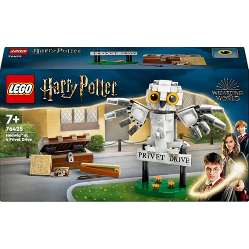 LEGO Harry Potter Hedwig, Privet Drive 4 Numara’da 76425-7 Yaş ve Üzeri Harry Potter Hayranları için Koleksiyonluk Yaratıcı Oyuncak Yapım Seti (336 Parça) – MegTR