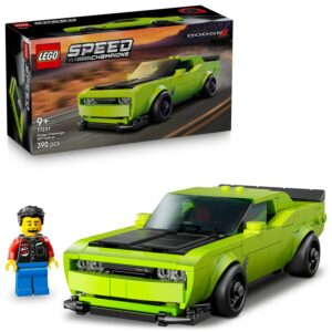 LEGO Speed Champions Dodge Challenger SRT Hellcat 77237 – 9 Yaş ve Üzeri Yarış Arabası Tutkunu Çocuklar için Koleksiyonluk Spor Araba Modeli, Yaratıcı Oyuncak Yapım Seti Hediye Fikri (390 Parça) – MegTR