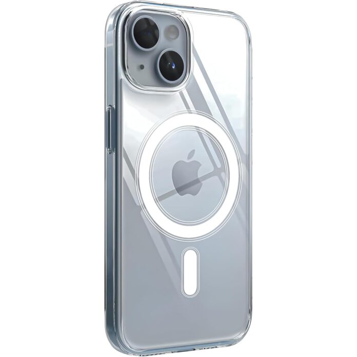 Minesk iPhone 15 için Magsafe ile Uyumlu Şeffaf Kılıf Kristal Berraklığında Materyal Polikarbonat Arka Kısım ve Silikon Kenarlar Wireless Kablosuz Şarj Destekli Kılıf Kapak (15) – MegTR