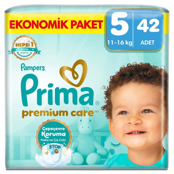 Prima Bebek Bezi Premium Care 5 Numara 42 Adet Ekonomik Paket – MegTR