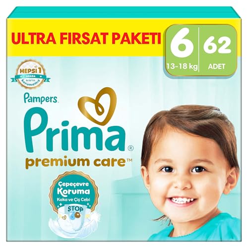 Prima Bebek Bezi Premium Care 6 Numara 62 Adet Ultra Fırsat Paketi – MegTR