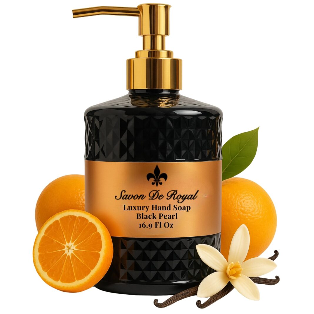 Savon de Royal Luxury Vegan Sıvı Sabun Black Pearl 500 ml, Portakal, Vanilya – MegTR