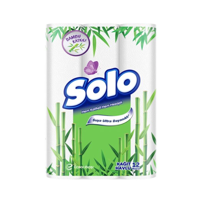 SOLO Bambu Katkılı Kağıt Havlu 12'li – MegTR