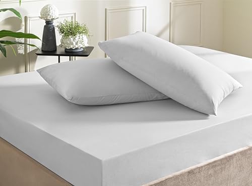 Taç Color Dreams Ranforce Queen Size Fitted Çarşaf Seti Gri – MegTR