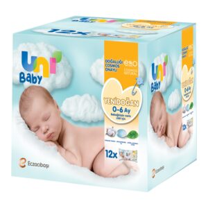 Uni Baby Yenidoğan 480 Yaprak Islak Mendil Beyaz (12 x 40 Adet) – MegTR