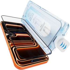 URUCHI iPhone 17 Pro Max İle Uyumlu PREMIUM Hizalama Aparatlı ve Takılırken Camın Altında Kesinlikle Toz Bırakmayan Darbelere Karşı Ekstra Güçlü HD Ekran Koruyucu Cam – MegTR