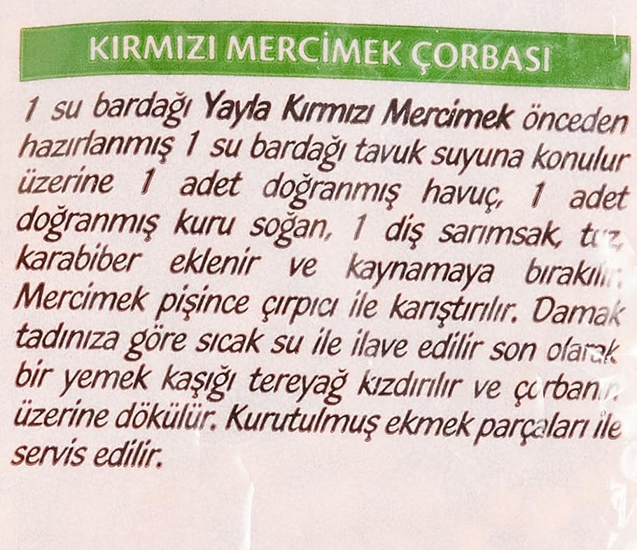 yayla Kırmızı Mercimek, 1 kg – MegTR