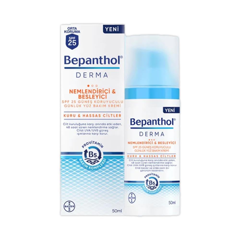 Bepanthol Derma Neml& Besl. Spf25 Günlük Yüz Bakim Kremi̇ 50 Ml – MegTR