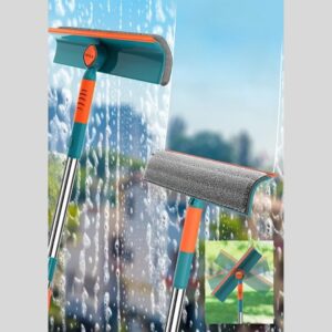 Jouis Cam Silme Aparatı 180 Derece Dönebilen Teleskopik Çift Taraflı Pratik Uzayabilen Cam Silme Paspası – MegTR