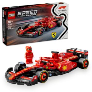 LEGO Speed Champions Ferrari SF-24 F1 Yarış Arabası 77242 – 10 Yaş ve Üzeri Kız ve Erkek Çocukları için Koleksiyonluk Sürücü Minifigürü İçeren Yapım Seti, Motor Hayranları için Model Kiti (275 Parça) – MegTR