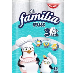 Familia Plus 3 Katlı 12'li Kağıt Havlu (1 x 12 Adet) – MegTR