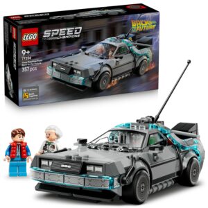 LEGO Speed Champions Geleceğe Dönüş’ten Zaman Makinesi 77256-9 Yaş ve Üzeri Çocuklar için Doktor Brown ve Marty McFly Minifigürleri İçeren Yaratıcı Oyuncak Yapım Seti, Hediye Fikri (357 Parça) – MegTR