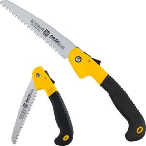 Orret Home Katlanabilir Budama Testeresi – Bahçe ve Ağaç İşleri İçin Taşınabilir El Testeresİ, Kilit Mekanizmalı Bıçkı, Keskin Diş Yapılı Katlanabilir Bahçe Testeresi – MegTR