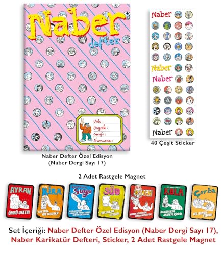 Naber Defter Özel Edisyon – 2 Magnet, 1 Sticker Hediyeli (Naber Sayı 17) – MegTR
