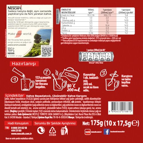 Nescafe 3ü1 Arada 10'lu paket – MegTR
