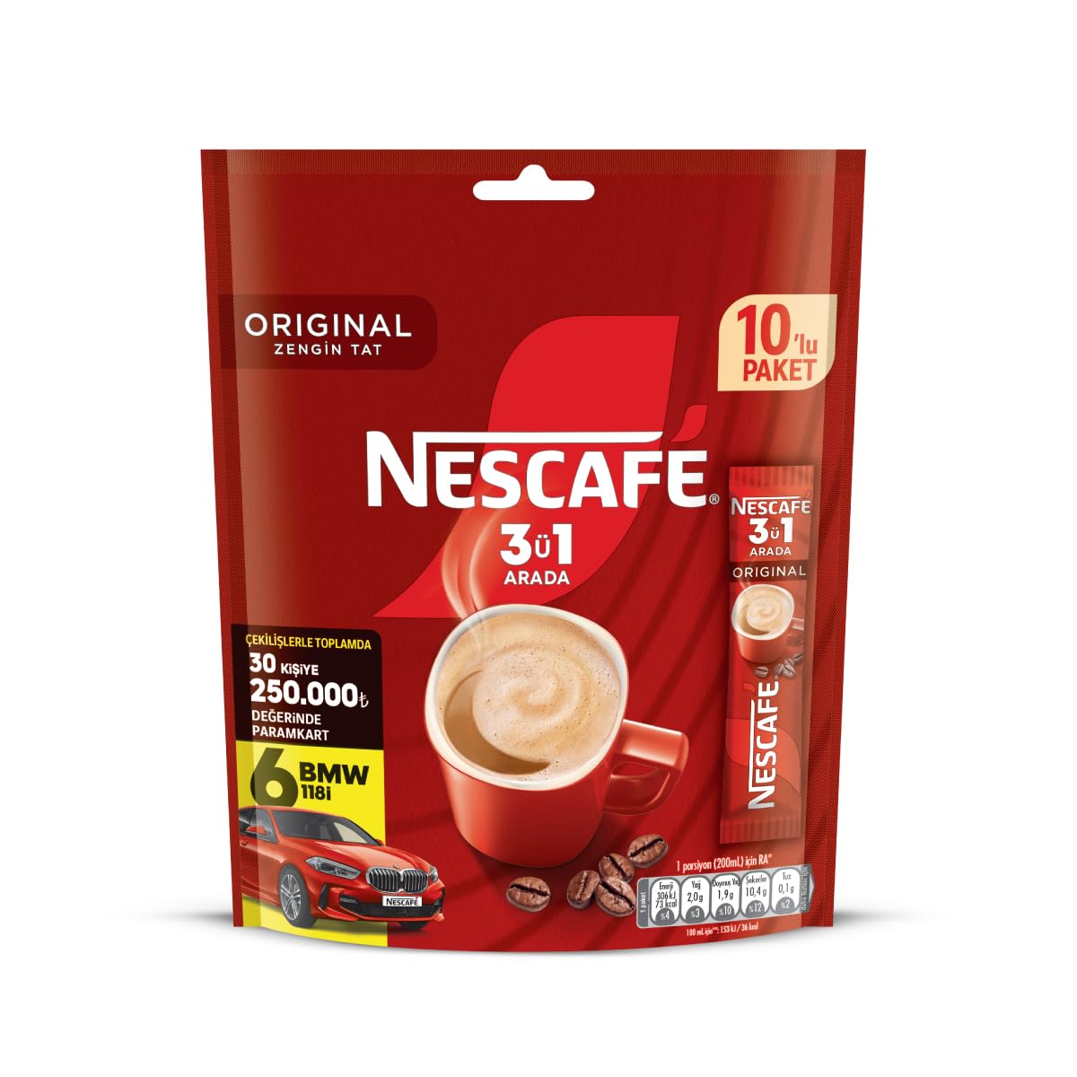 Nescafe 3ü1 Arada 10'lu paket – MegTR