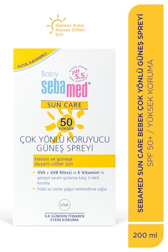 Sebamed Baby SPF 50+%98 UVA Korumalı UVB Filtreli Çok Yönlü Koruyucu Çocuk Güneş Spreyi 200 ml – MegTR
